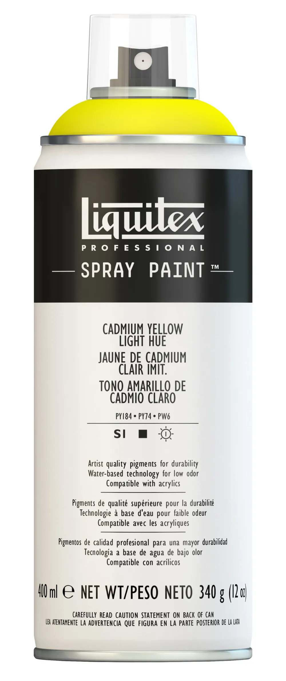 Liquitex Farba akrylowa w spray'u - - Cadmium Yellow Light Hue, 400 ml