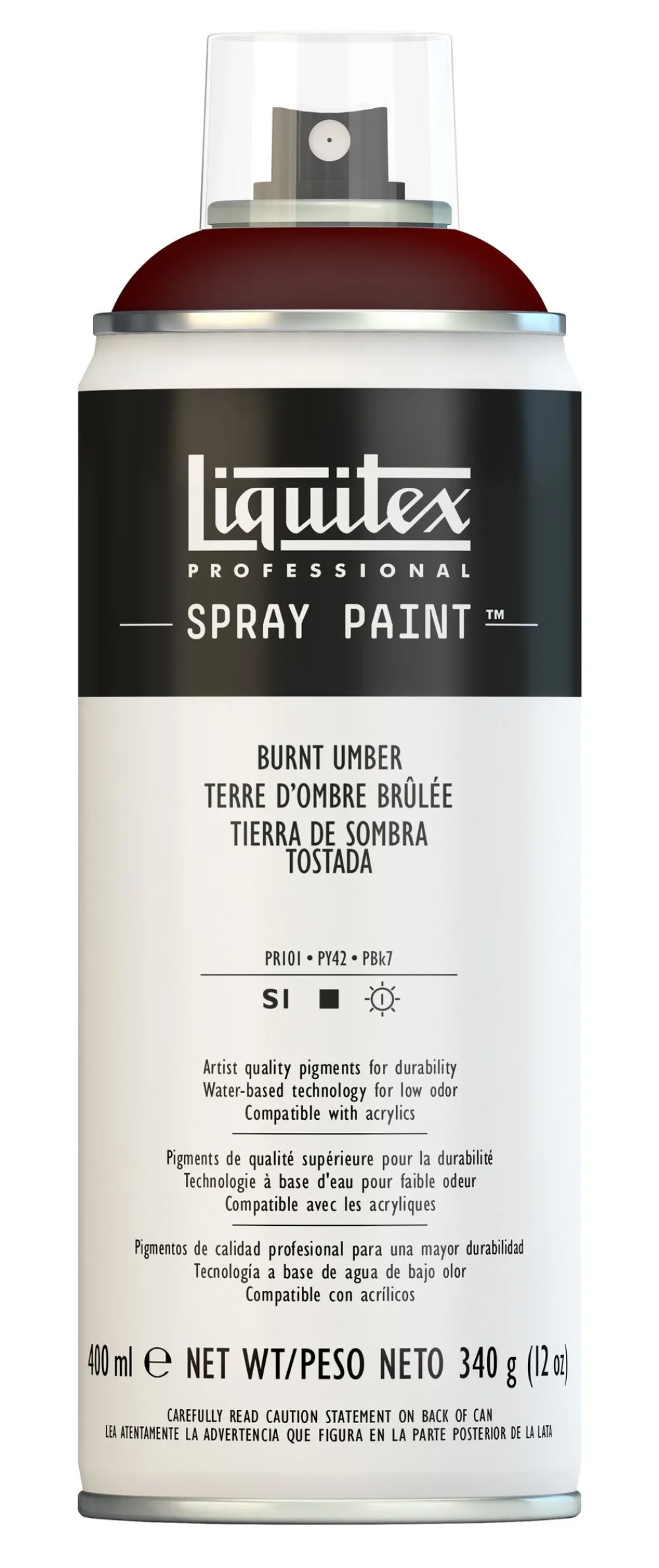 Liquitex Farba akrylowa w spray'u - - Burnt Umber, 400 ml