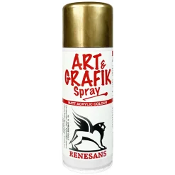 Renesans Farba akrylowa w sprayu metaliczna - - złoto chromowane, 200 ml > Farby Akrylowe