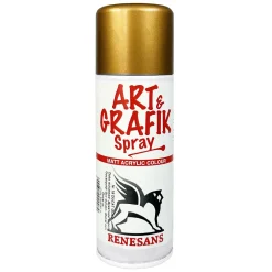 Renesans Farba akrylowa w sprayu metaliczna - - bogate złoto, 200 ml > Farby Akrylowe