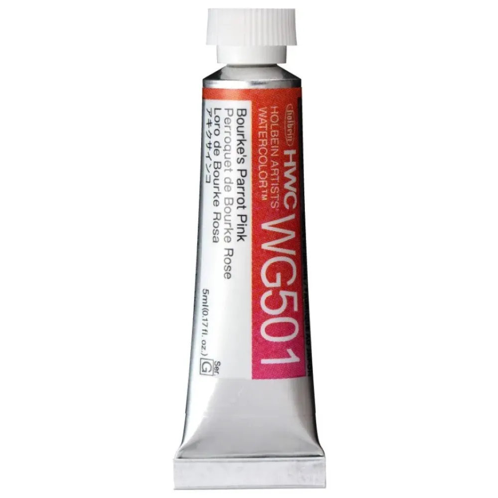 Holbein Farba akwarelowa Artists’ Watercolor - - Bourke's Parrot Pink, 5 ml > Farby Akwarelowe