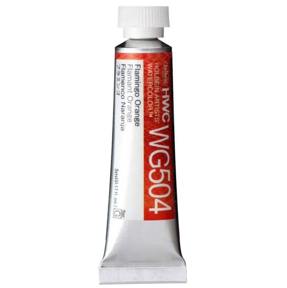 Holbein Farba akwarelowa Artists’ Watercolor - - Flamingo Orange, 5 ml > Farby Akwarelowe