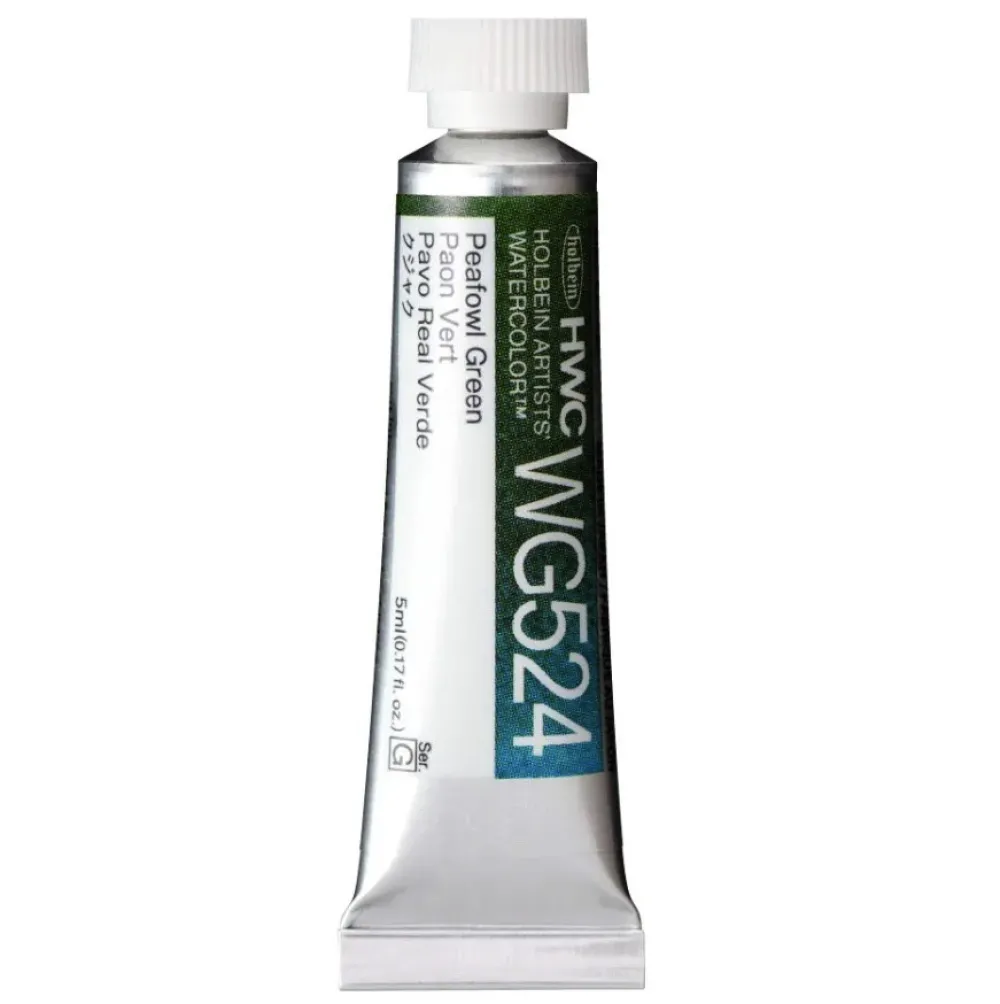 Holbein Farba akwarelowa Artists’ Watercolor - - Peafowl Green, 5 ml > Farby Akwarelowe