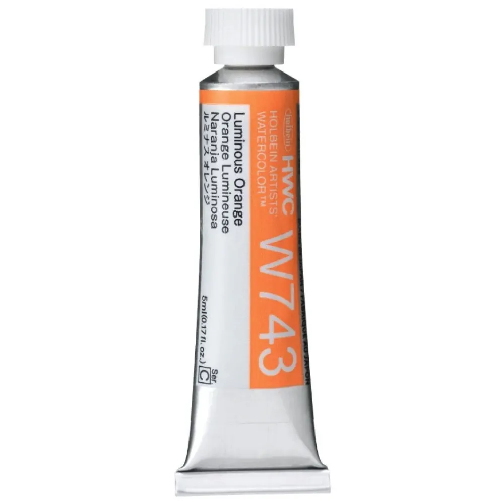 Holbein Farba akwarelowa Artists’ Watercolor - - Luminous Orange Red, 5 ml > Farby Akwarelowe