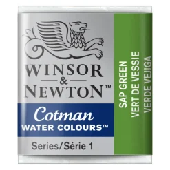 Winsor & Newton Farba akwarelowa Cotman - - Sap Green, półkostka