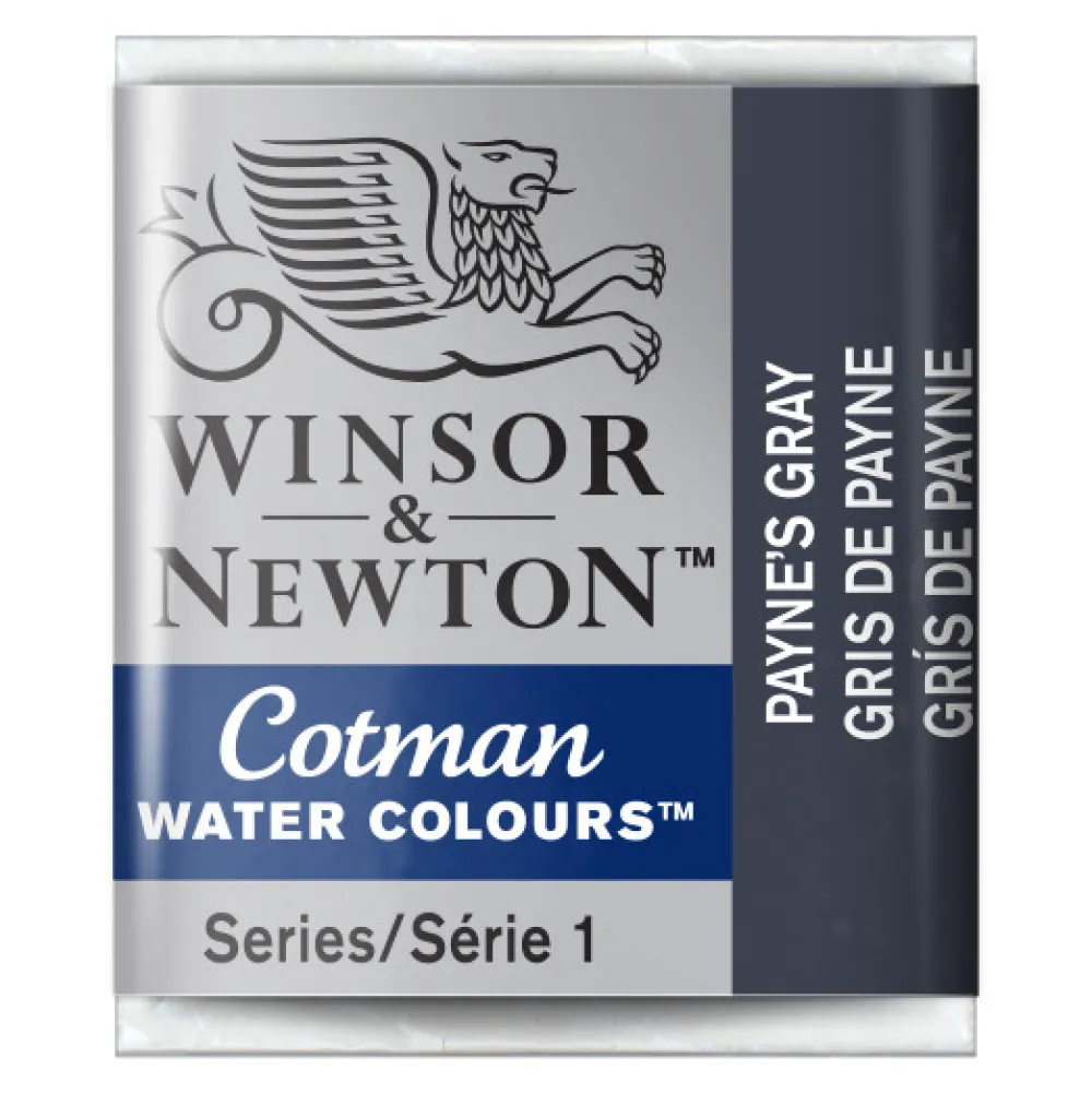 Winsor & Newton Farba akwarelowa Cotman - - Payne's Grey, półkostka