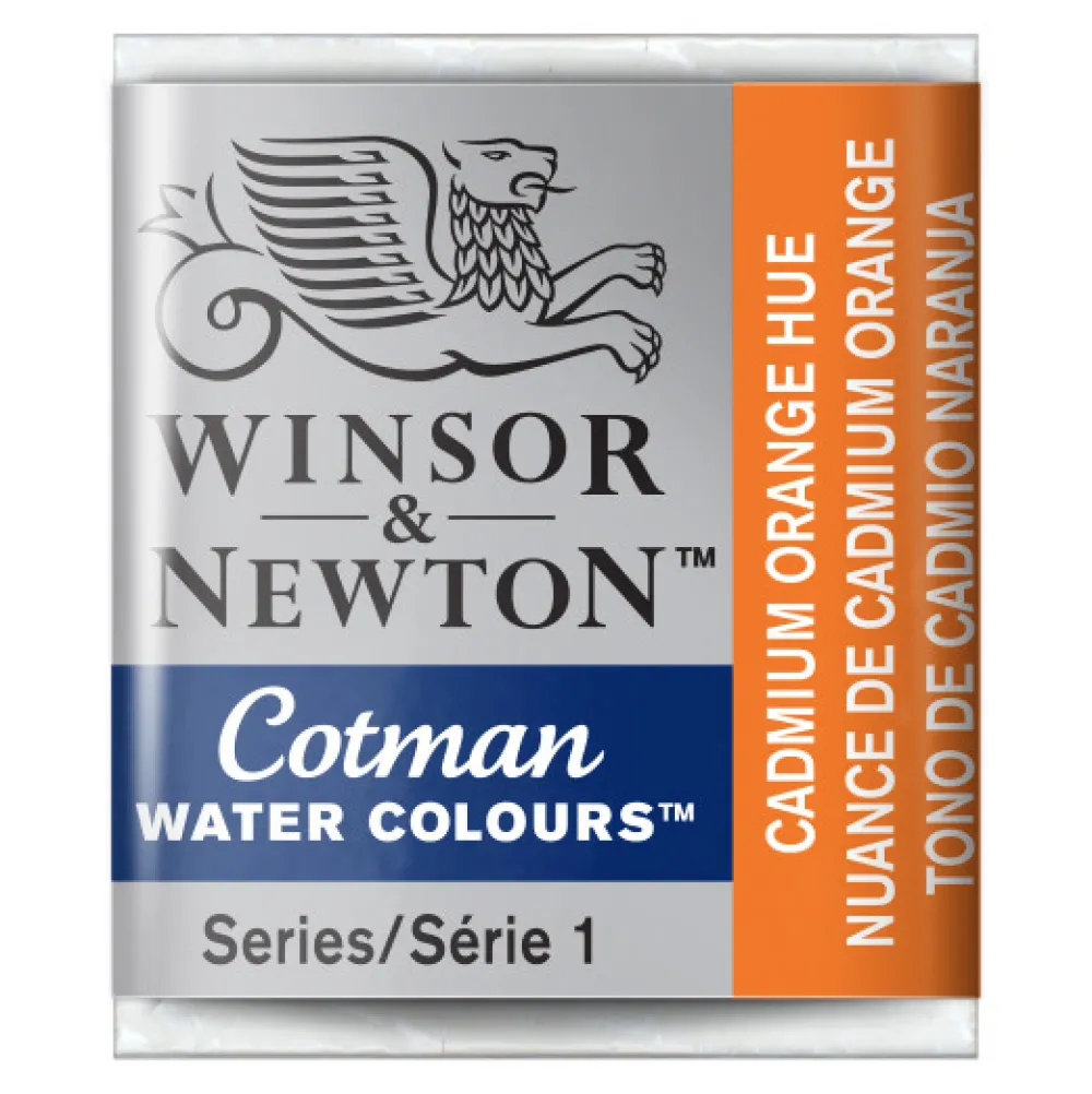 Winsor & Newton Farba akwarelowa Cotman - - Cadmium Orange Hue, półkostka