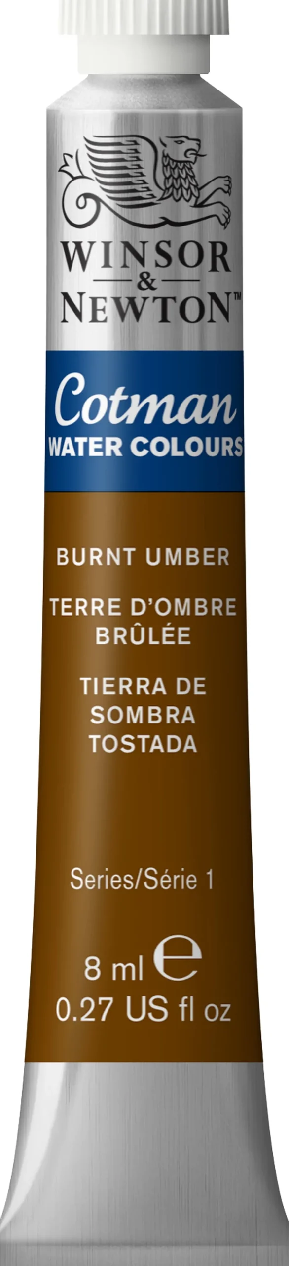 Winsor & Newton Farba akwarelowa Cotman - - Burnt Sienna, 8 ml > Farby Akwarelowe