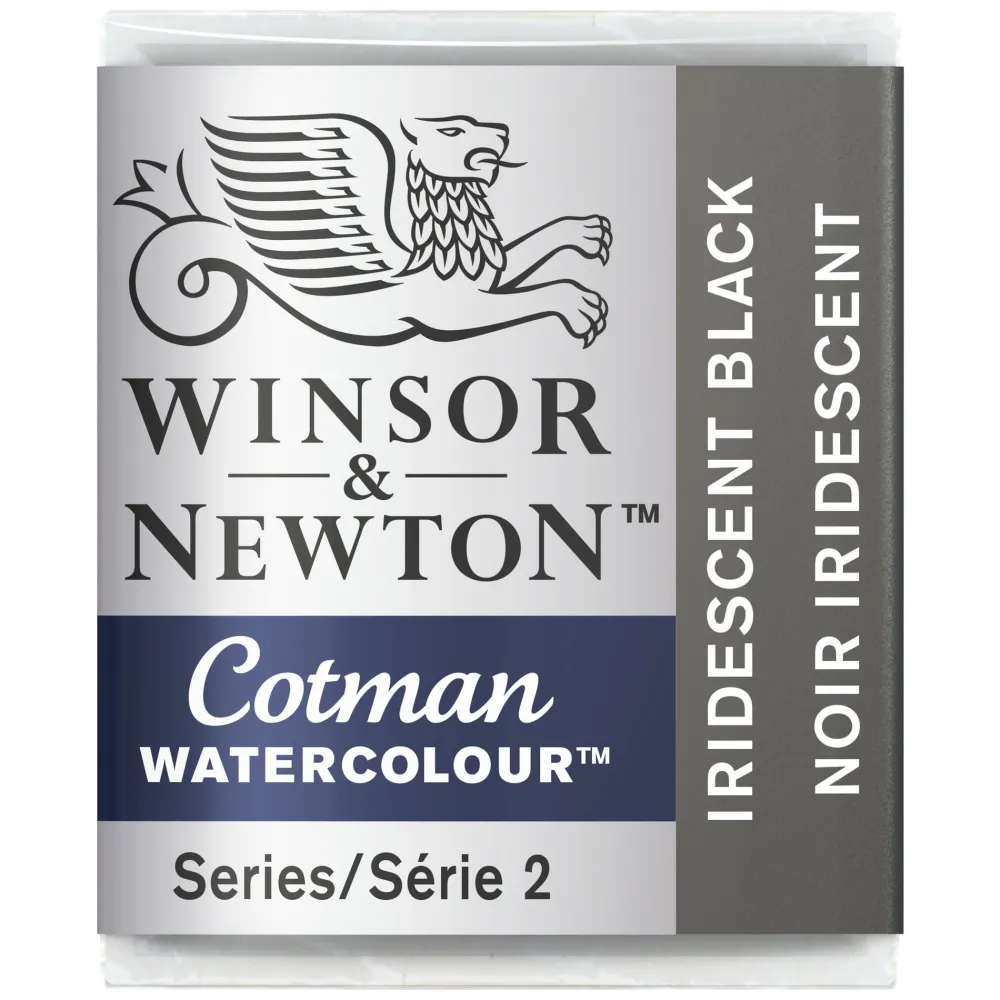 Winsor & Newton Farba akwarelowa Cotman - - Iridescent Black, półkostka