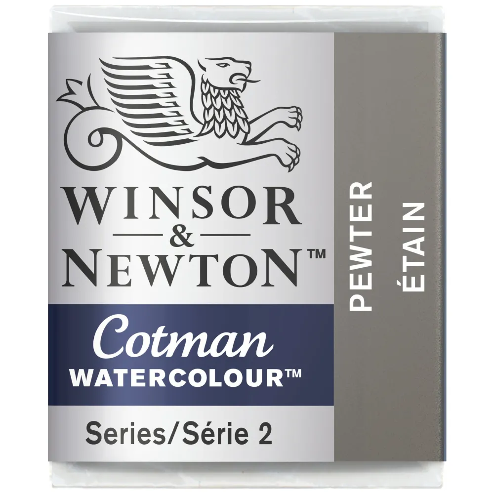 Winsor & Newton Farba akwarelowa Cotman - - Pewter, półkostka