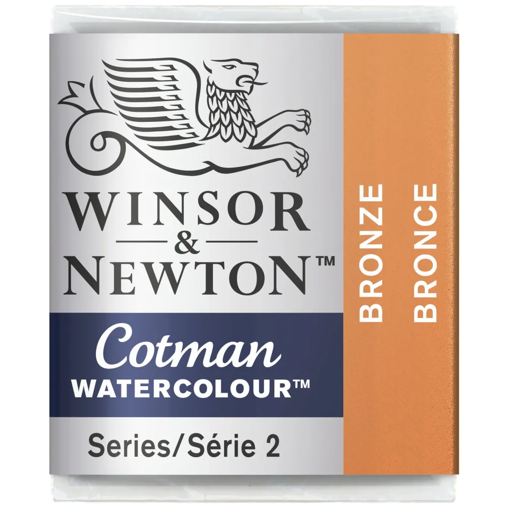 Winsor & Newton Farba akwarelowa Cotman - - Bronze, półkostka