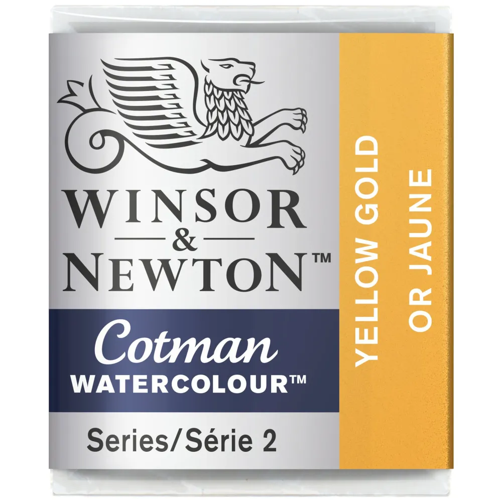 Winsor & Newton Farba akwarelowa Cotman - - Yellow Gold, półkostka