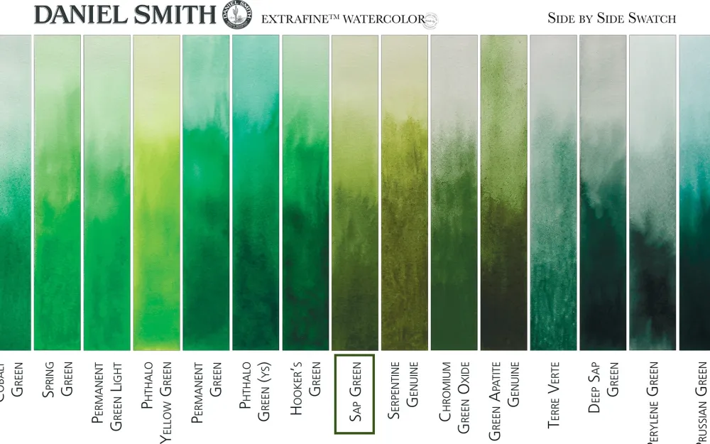 Daniel Smith Farba akwarelowa Extra Fine - - Sap Green, 5 ml > Farby Akwarelowe
