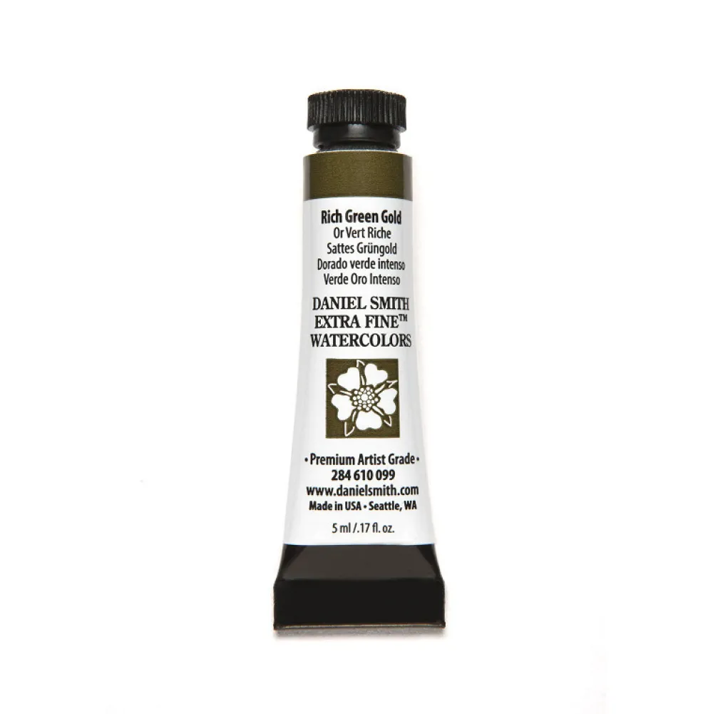 Daniel Smith Farba akwarelowa Extra Fine - - Rich Green Gold, 5 ml