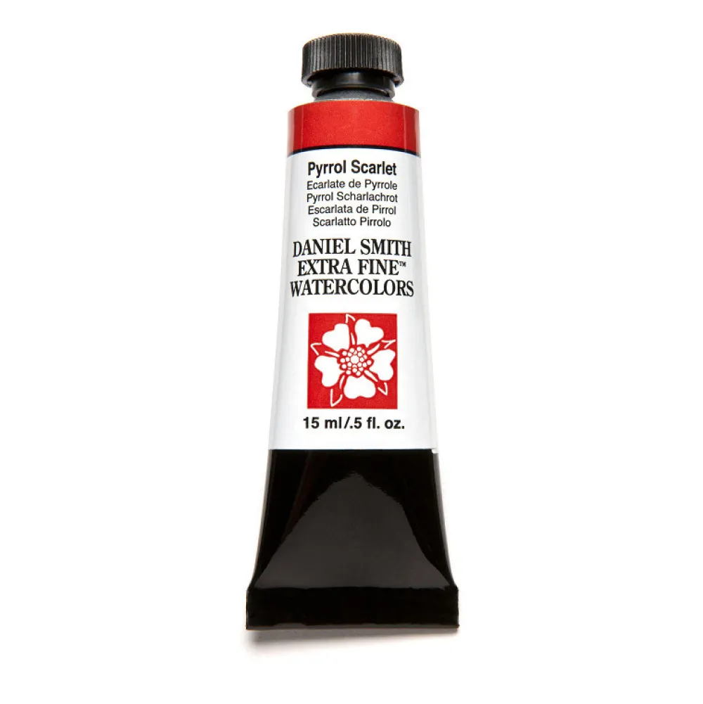 Daniel Smith Farba akwarelowa Extra Fine - - Pyrrol Scarlet, 15 ml > Farby Akwarelowe