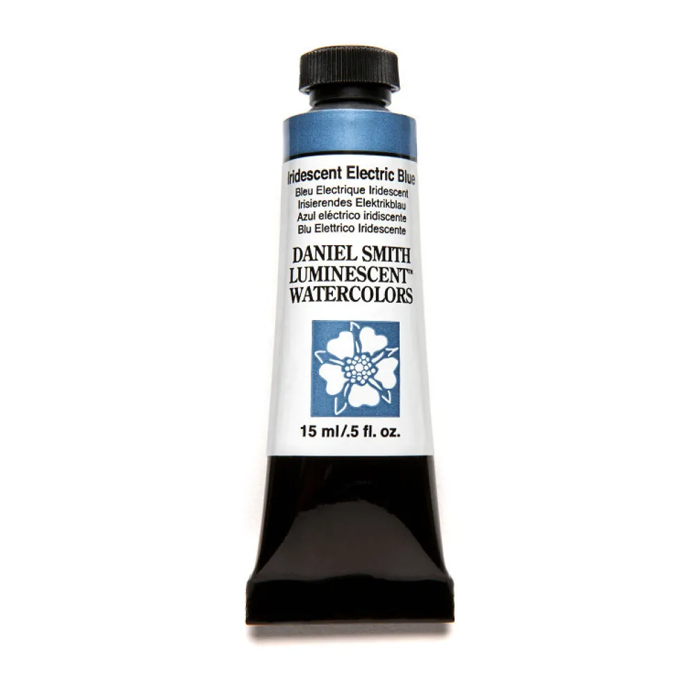 Daniel Smith Farba akwarelowa Extra Fine Luminescent - - Iridescent Electric Blue, 15 ml > Farby Akwarelowe