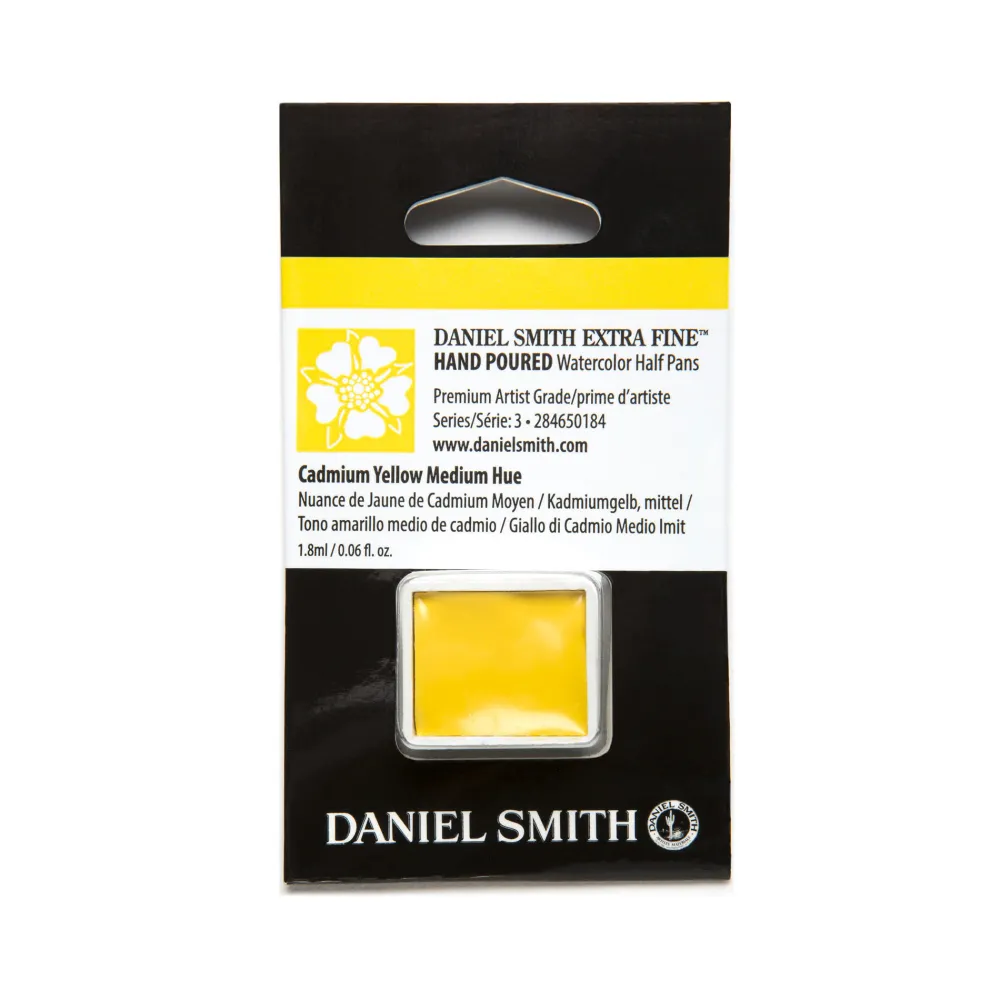 Daniel Smith Farba akwarelowa Extra Fine w półkostce - - Cadmium Yellow Medium Hue > Farby Akwarelowe
