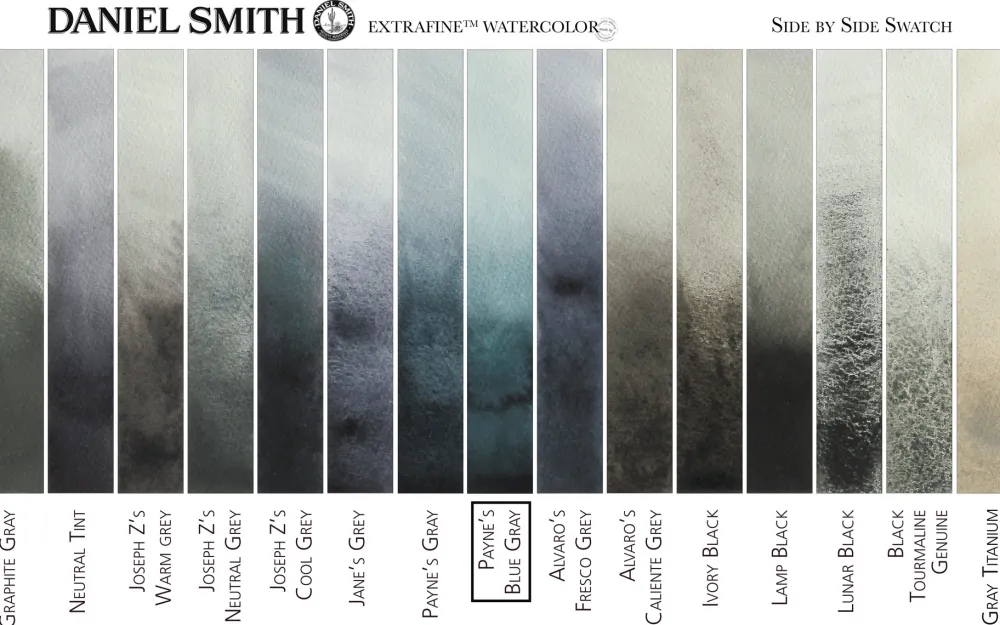 Daniel Smith Farba akwarelowa Extra Fine w półkostce - - Payne's Blue Gray