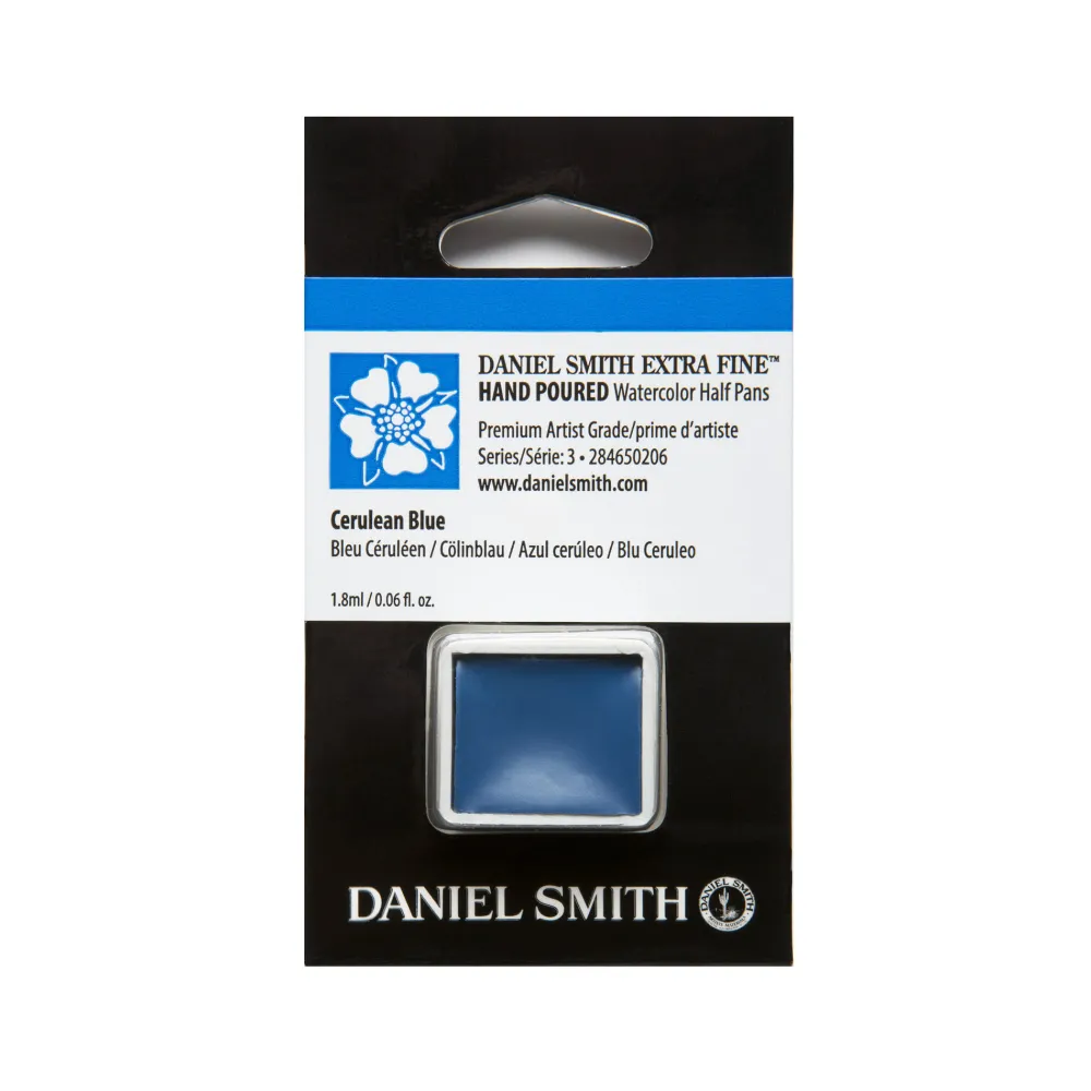 Daniel Smith Farba akwarelowa Extra Fine w półkostce - - Cerulean Blue