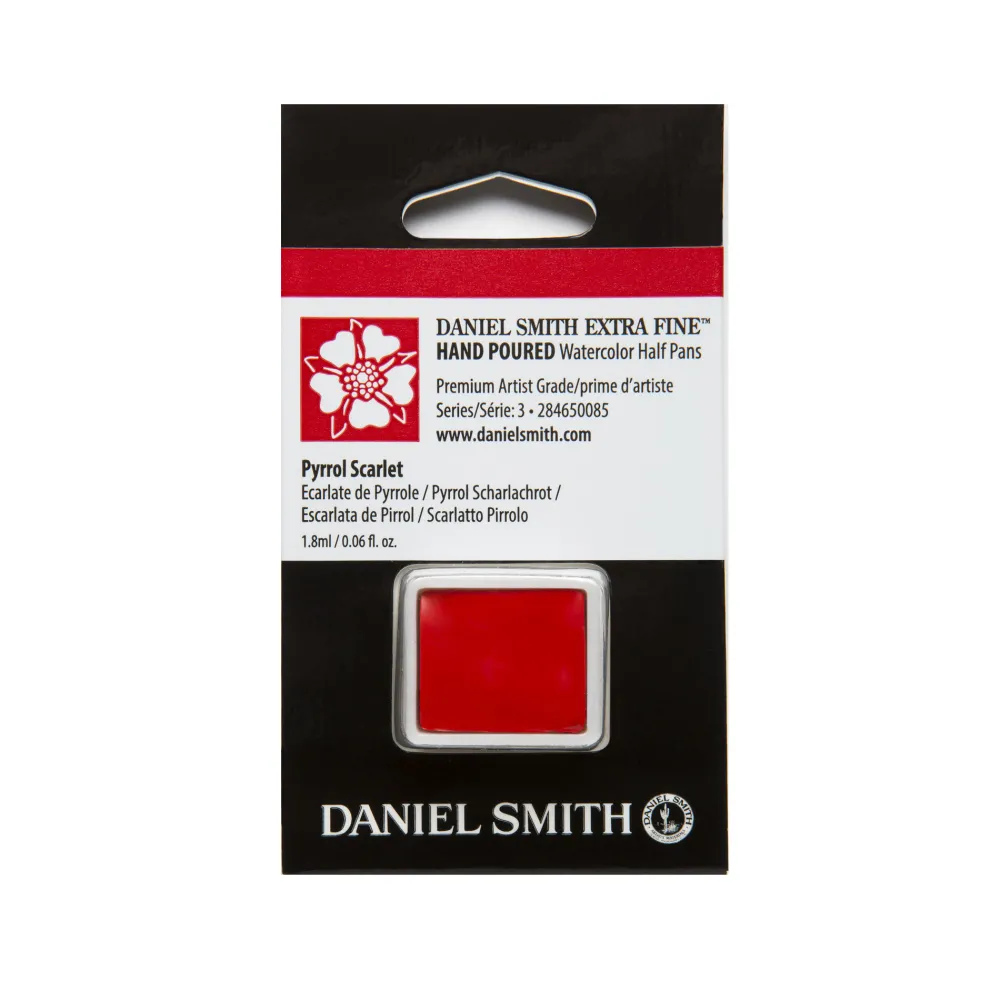 Daniel Smith Farba akwarelowa Extra Fine w półkostce - - Pyrrol Scarlet > Farby Akwarelowe