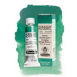 Schmincke Farba akwarelowa Horadam Aquarell - - 901, Cologne Bridge Green, 15 ml ><noscript><img width=