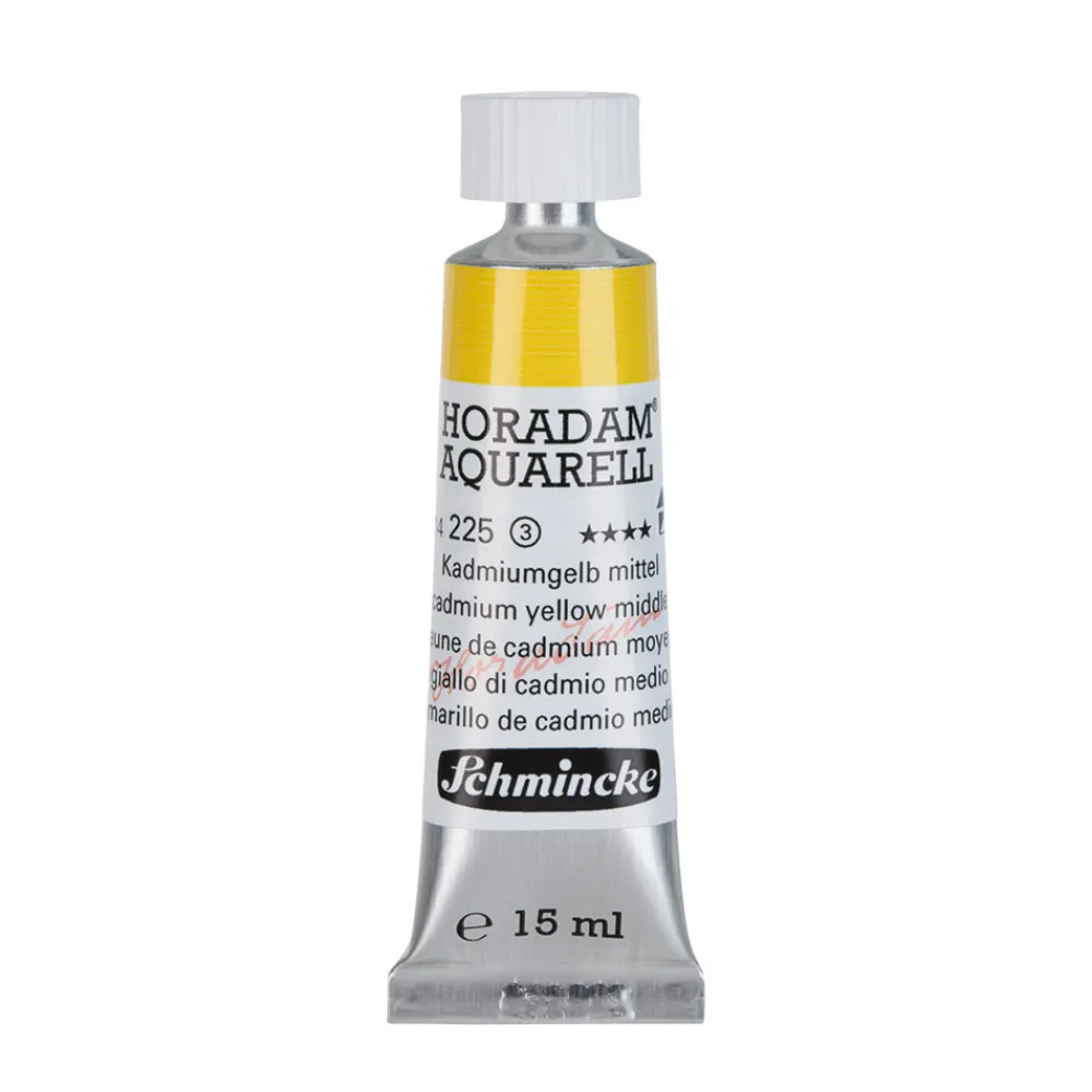 Schmincke Farba akwarelowa Horadam Aquarell - - 225, Cadmium Yellow Middle, 15 ml