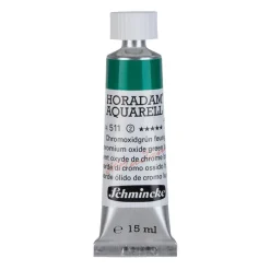 Schmincke Farba akwarelowa Horadam Aquarell - - 511, Chromium Oxide Green Brilliant, 15 ml