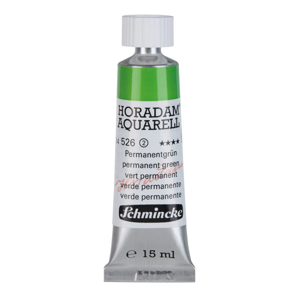 Schmincke Farba akwarelowa Horadam Aquarell - - 526, Permanent Green, 15 ml