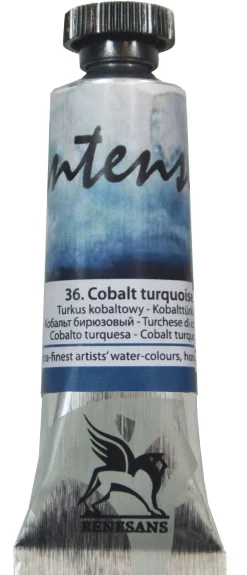 Renesans Farba akwarelowa Intense Water- - 36, cobalt turquoise, 15 ml