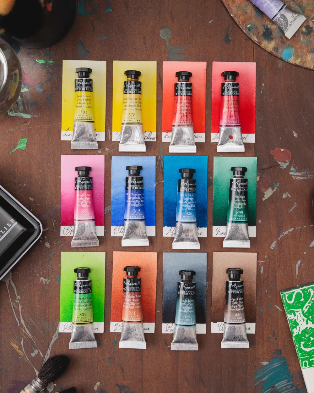 Sennelier Farba akwarelowa l’Aquarelle - - 499 Perylen Brown 10 ml