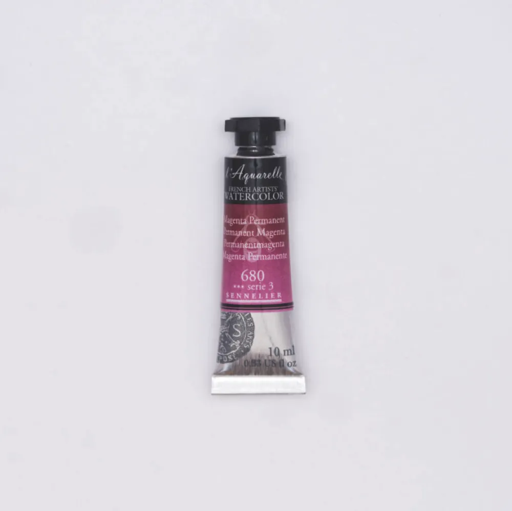 Sennelier Farba akwarelowa l’Aquarelle - - 680, Permanent Magenta, 10 ml