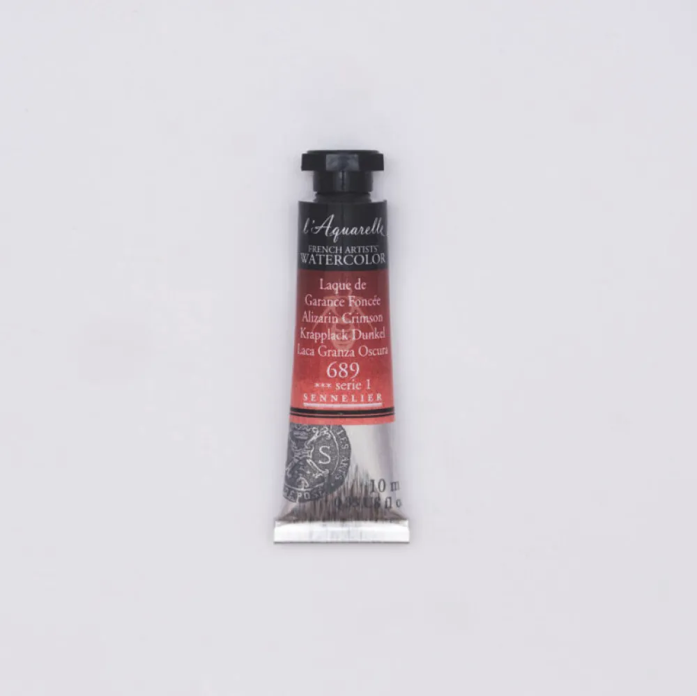 Sennelier Farba akwarelowa l’Aquarelle - - 689, Alizarin Crimson, 10 ml