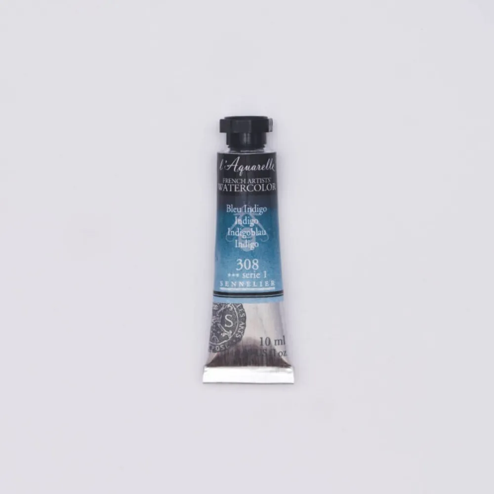 Sennelier Farba akwarelowa l’Aquarelle - - 308, Indigo, 10 ml