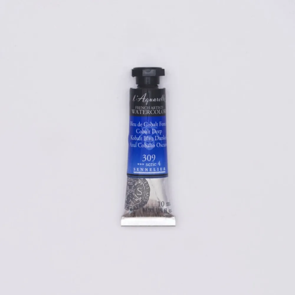 Sennelier Farba akwarelowa l’Aquarelle - - 309, Cobalt Deep, 10 ml