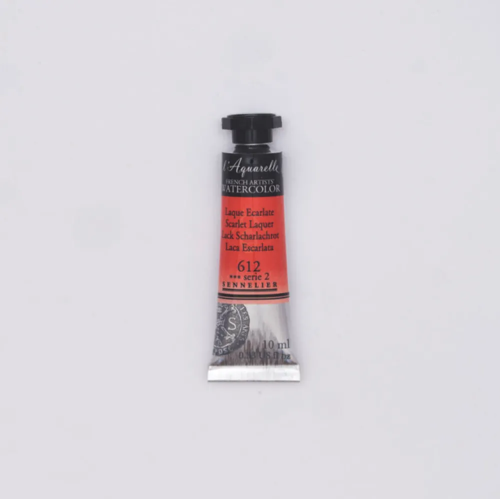 Sennelier Farba akwarelowa l’Aquarelle - - 612, Scarlet Laquer, 10 ml