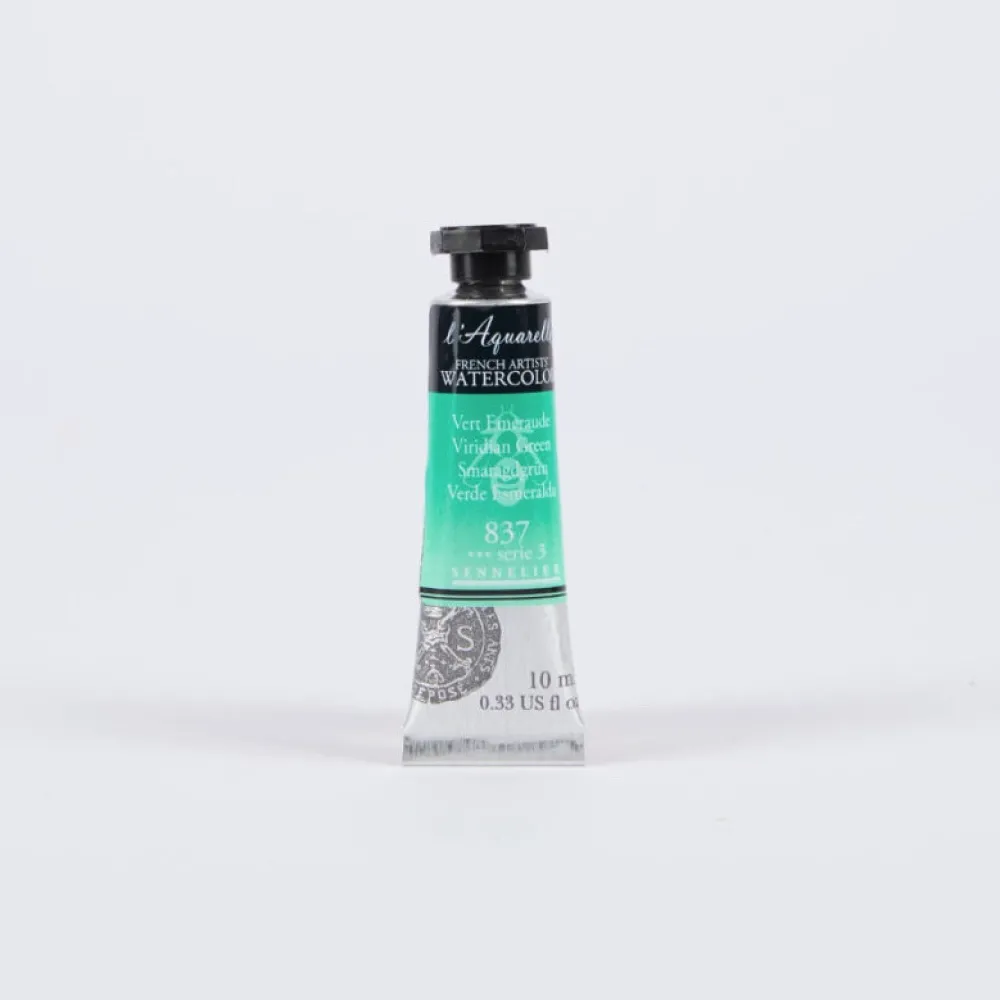Sennelier Farba akwarelowa l’Aquarelle - - 843, Turquoise Green, 10 ml > Farby Akwarelowe