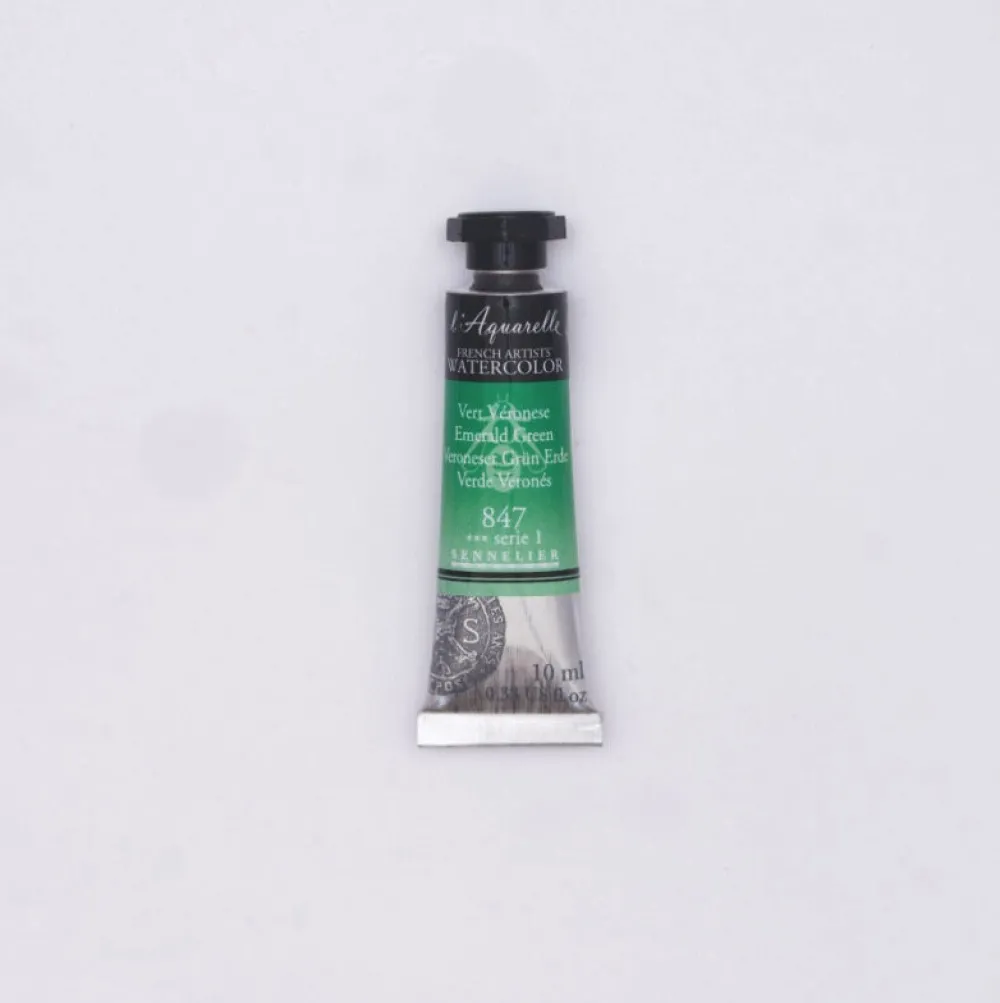 Sennelier Farba akwarelowa l’Aquarelle - - 847, Emerald Green, 10 ml
