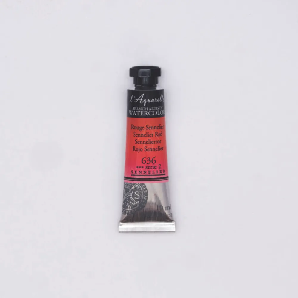 Sennelier Farba akwarelowa l’Aquarelle - - 636, Red, 10 ml