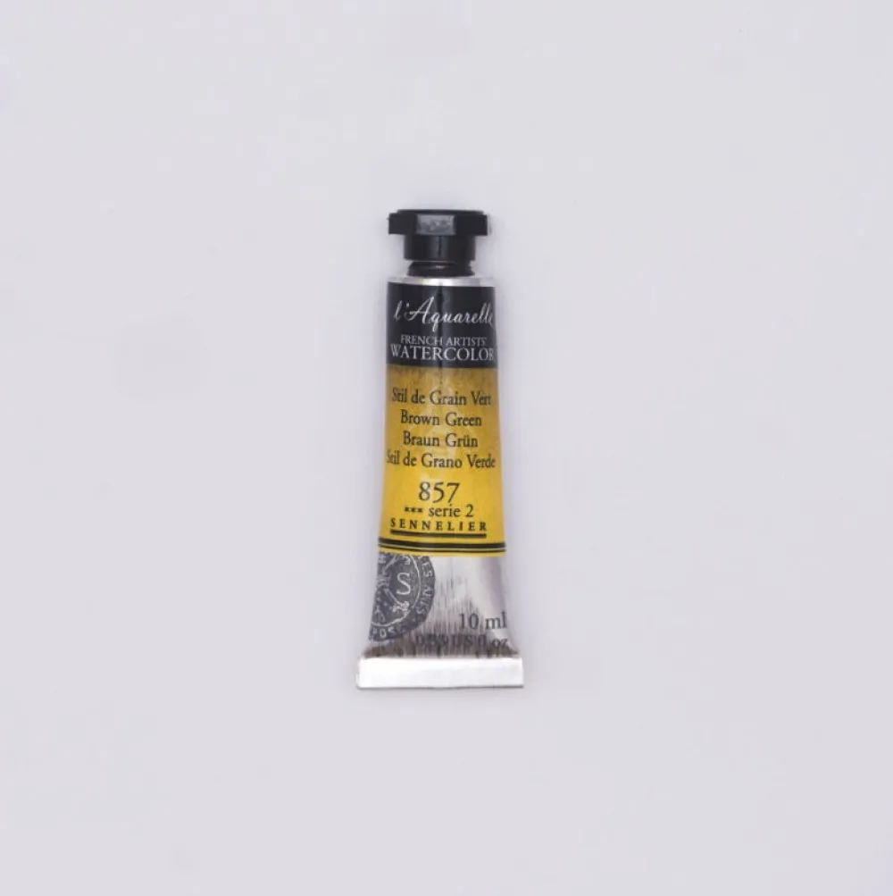 Sennelier Farba akwarelowa l’Aquarelle - - 857, Brown Green, 10 ml