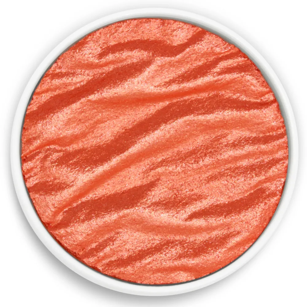 Finetec Farba akwarelowa perłowa - Coliro Pearl Colors - Vibrant Orange