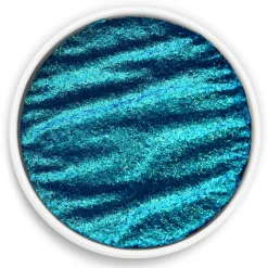 Finetec Farba akwarelowa, perłowa - Coliro Pearl Colors - Tropical Blue