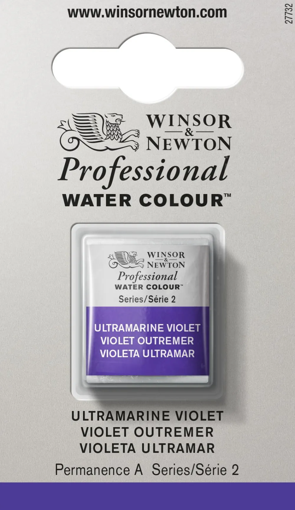 Winsor & Newton Farba akwarelowa Professional w półkostce - - Ultramarine Violet