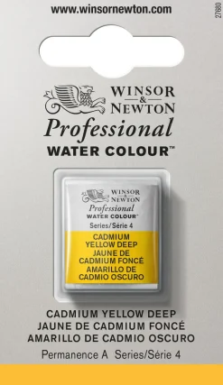 Winsor & Newton Farba akwarelowa Professional w półkostce - - Cadmium Yellow Deep