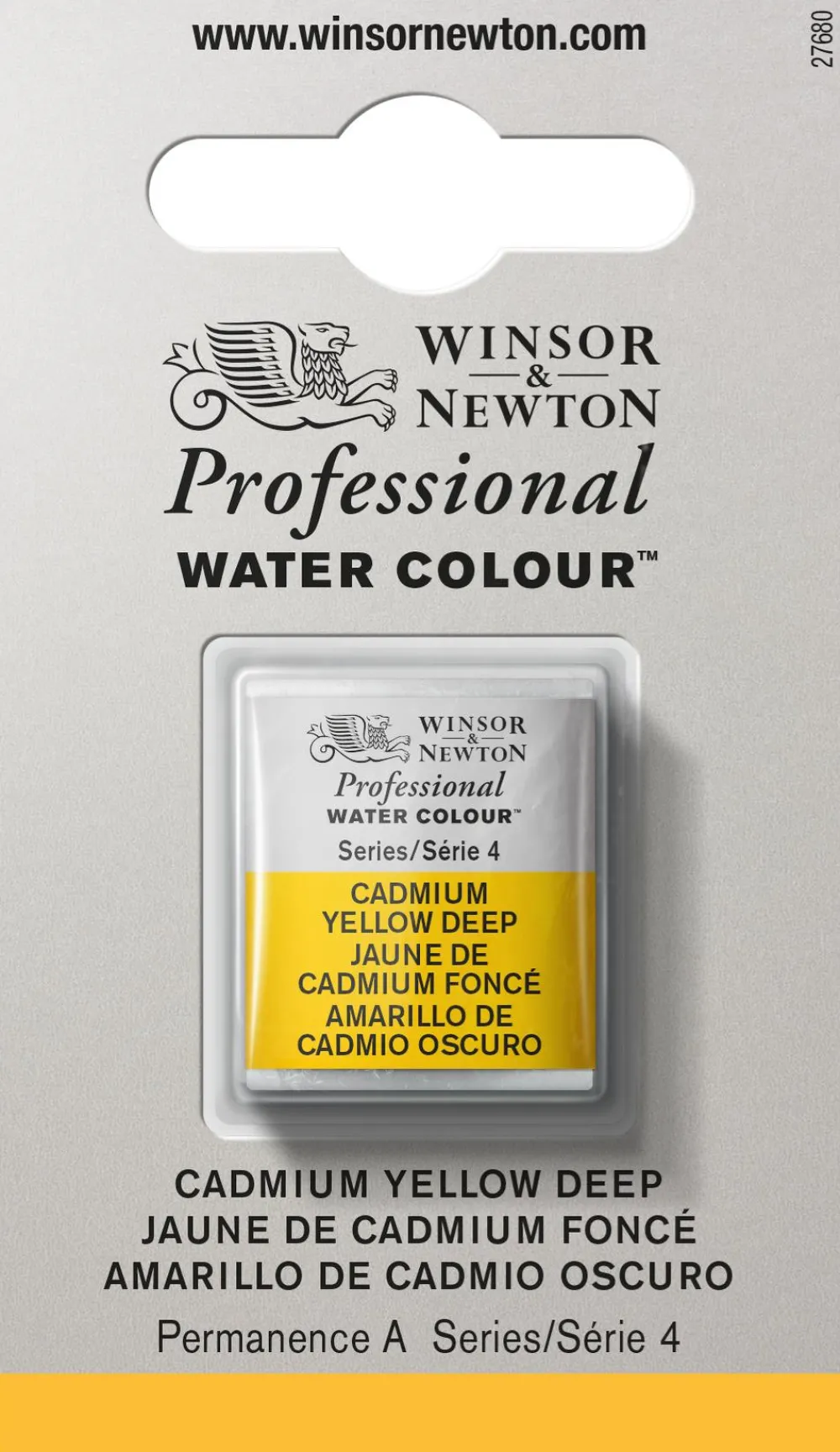 Winsor & Newton Farba akwarelowa Professional w półkostce - - Lamp Black > Farby Akwarelowe