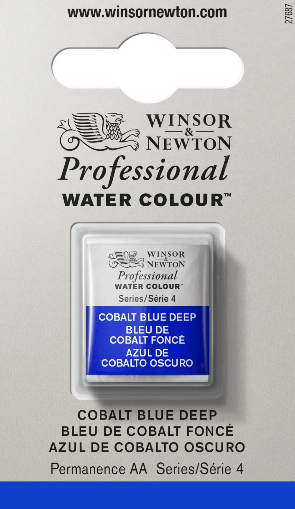 Winsor & Newton Farba akwarelowa Professional w półkostce - - Cobalt Blue Deep