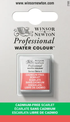 Winsor & Newton Farba akwarelowa Professional w półkostce - - Cadmium Free Scarlet