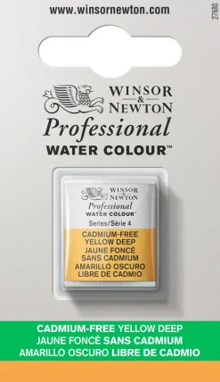 Winsor & Newton Farba akwarelowa Professional w półkostce - - Cadmium Free Yellow Deep