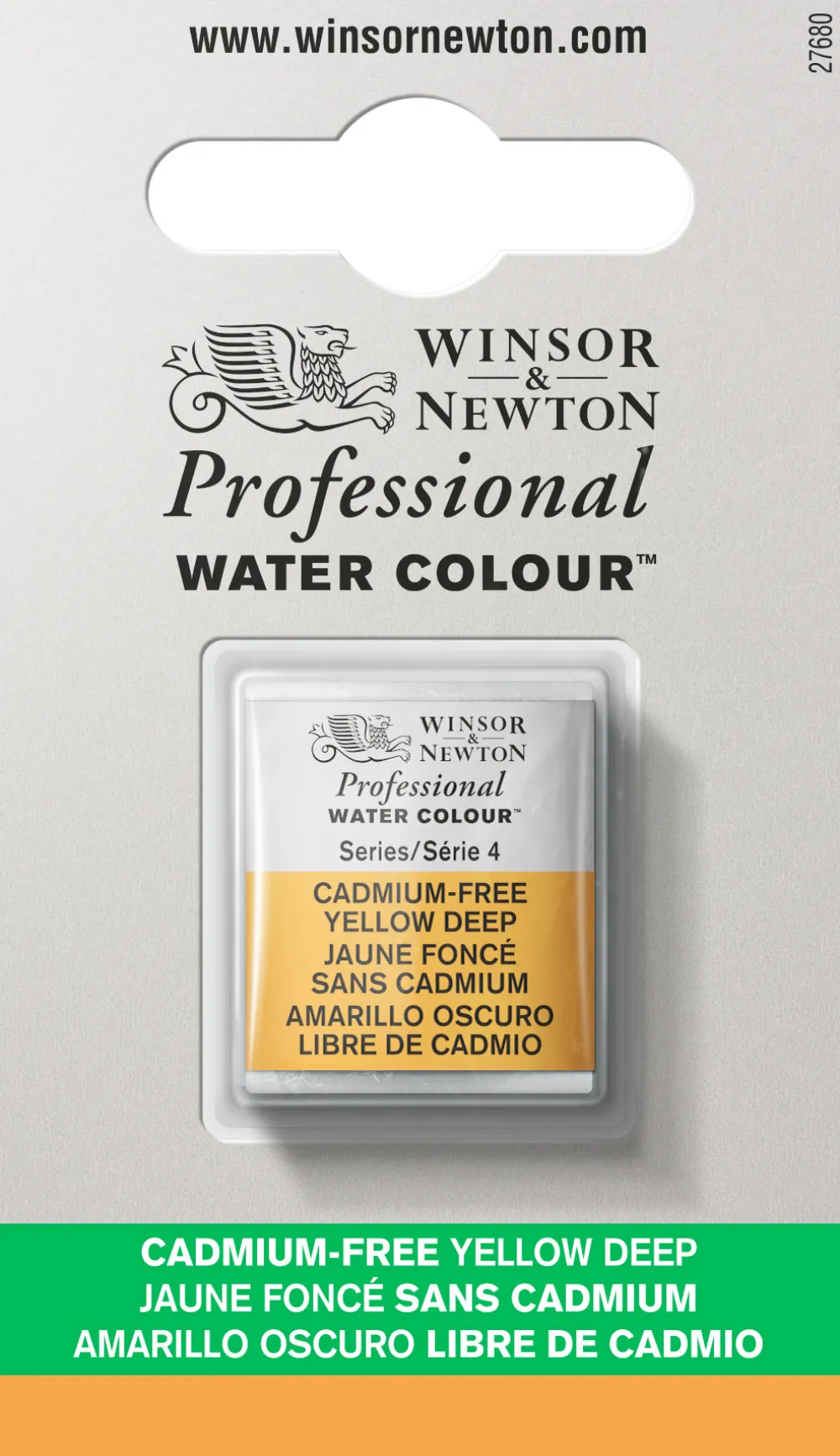 Winsor & Newton Farba akwarelowa Professional w półkostce - - Cadmium Free Yellow Deep