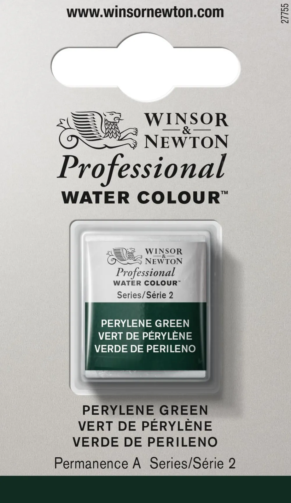 Winsor & Newton Farba akwarelowa Professional w półkostce - - Perylene Green