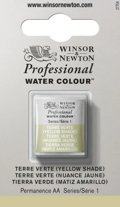 Winsor & Newton Farba akwarelowa Professional w półkostce - - Terre Verte (Yellow Shade)